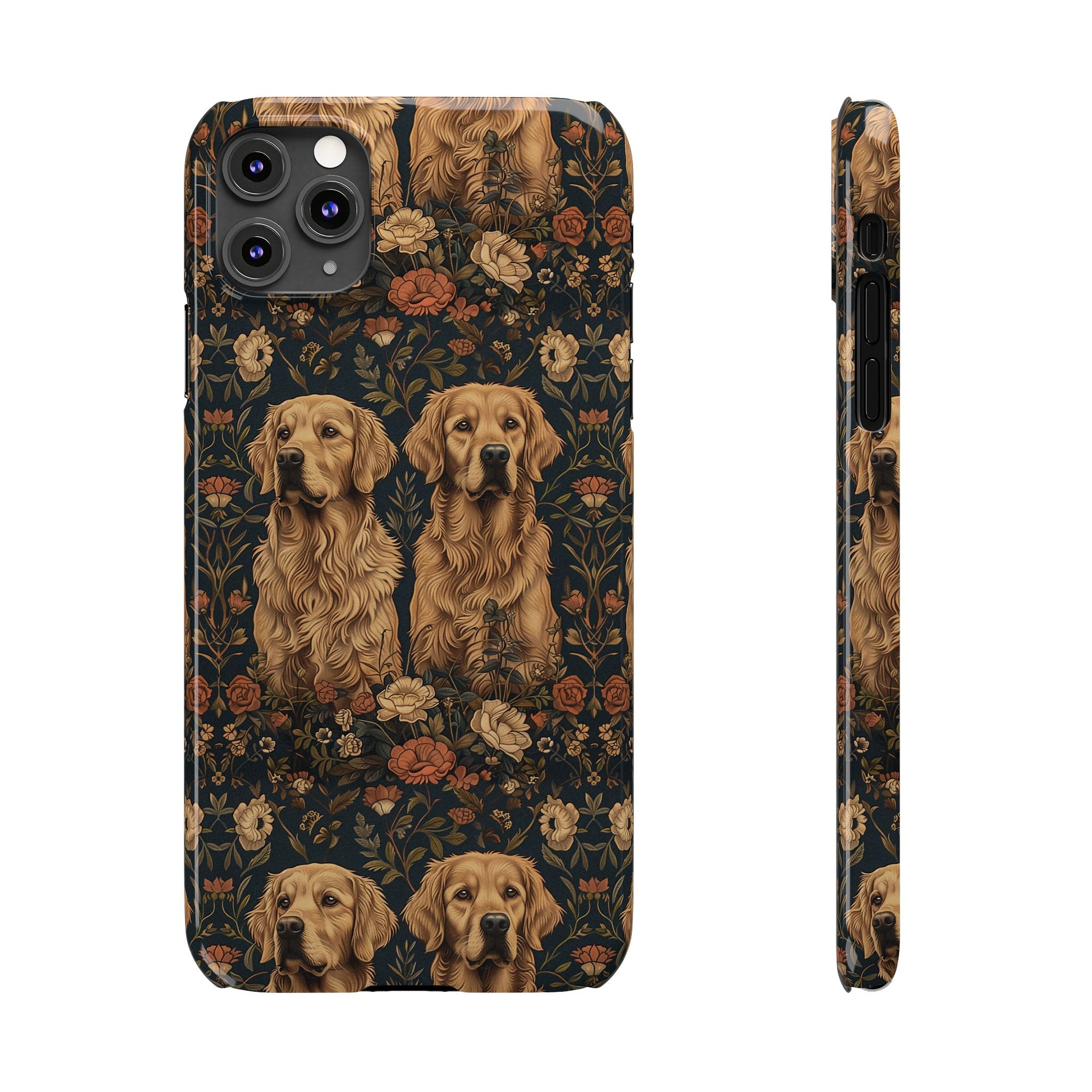 Fanciful Golden Paradise Blossom Slim Phone Cases