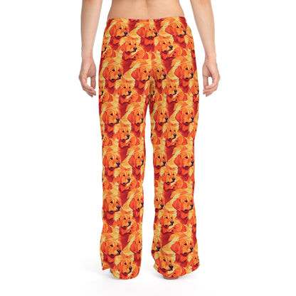 Golden Glamour Paws Women's Pajama Pants