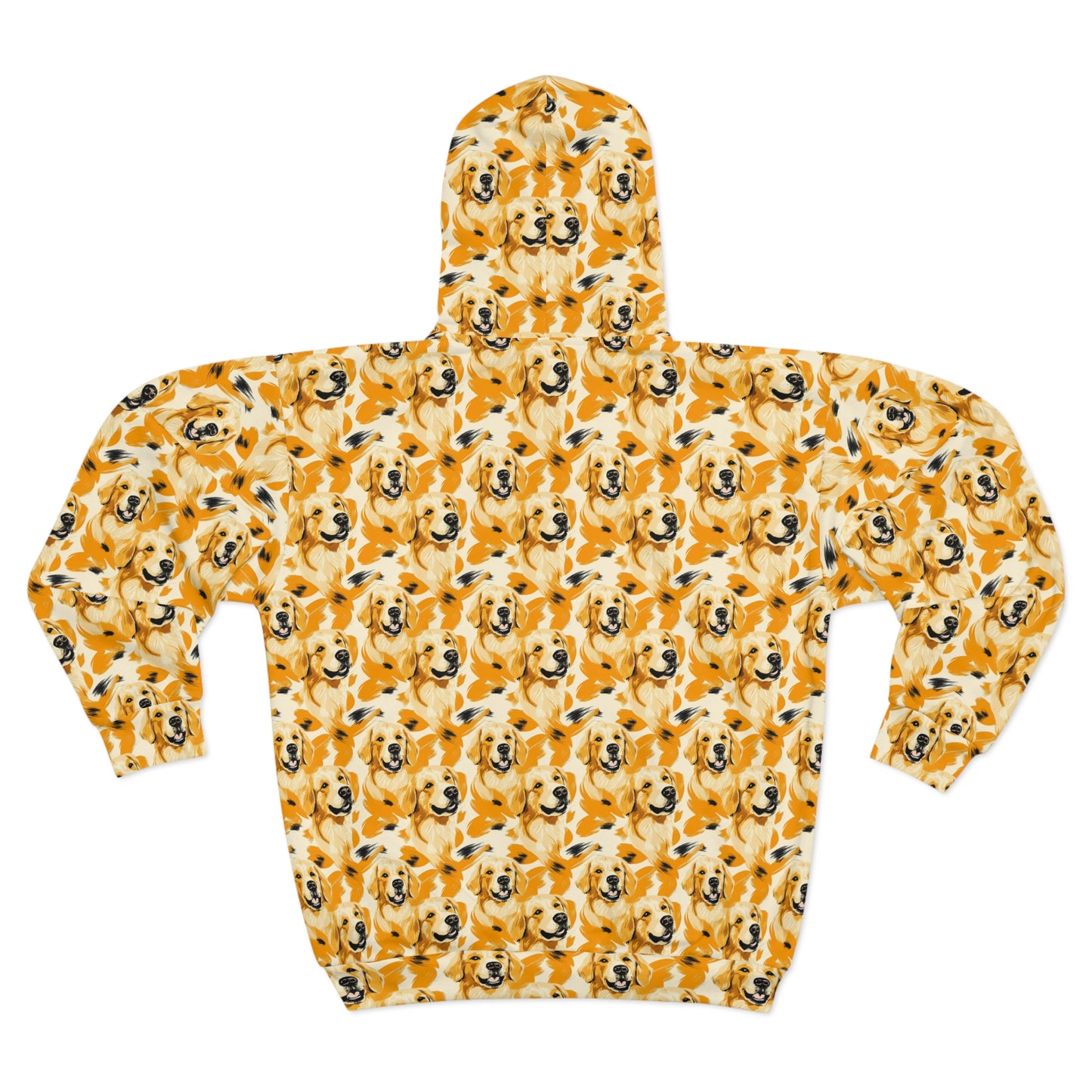 Golden Glitz 'n Glamour Woofwear Unisex Zip Hoodie