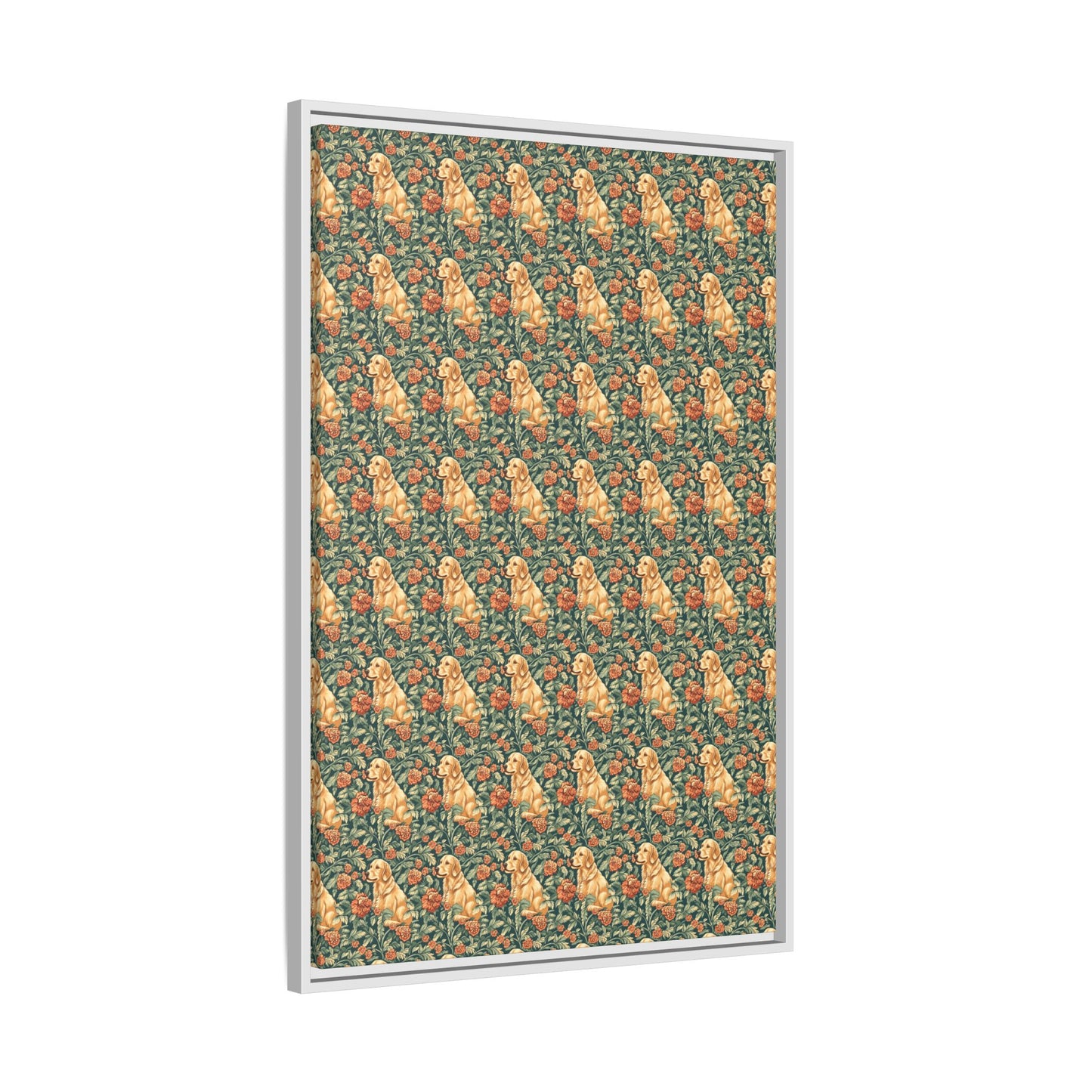 Blooming Goldie Glam Matte Canvas, Framed