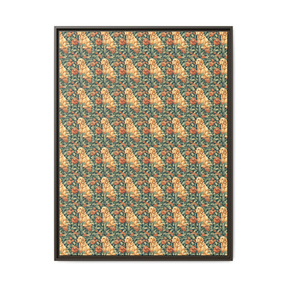 Blooming Goldie Glam Matte Canvas, Framed