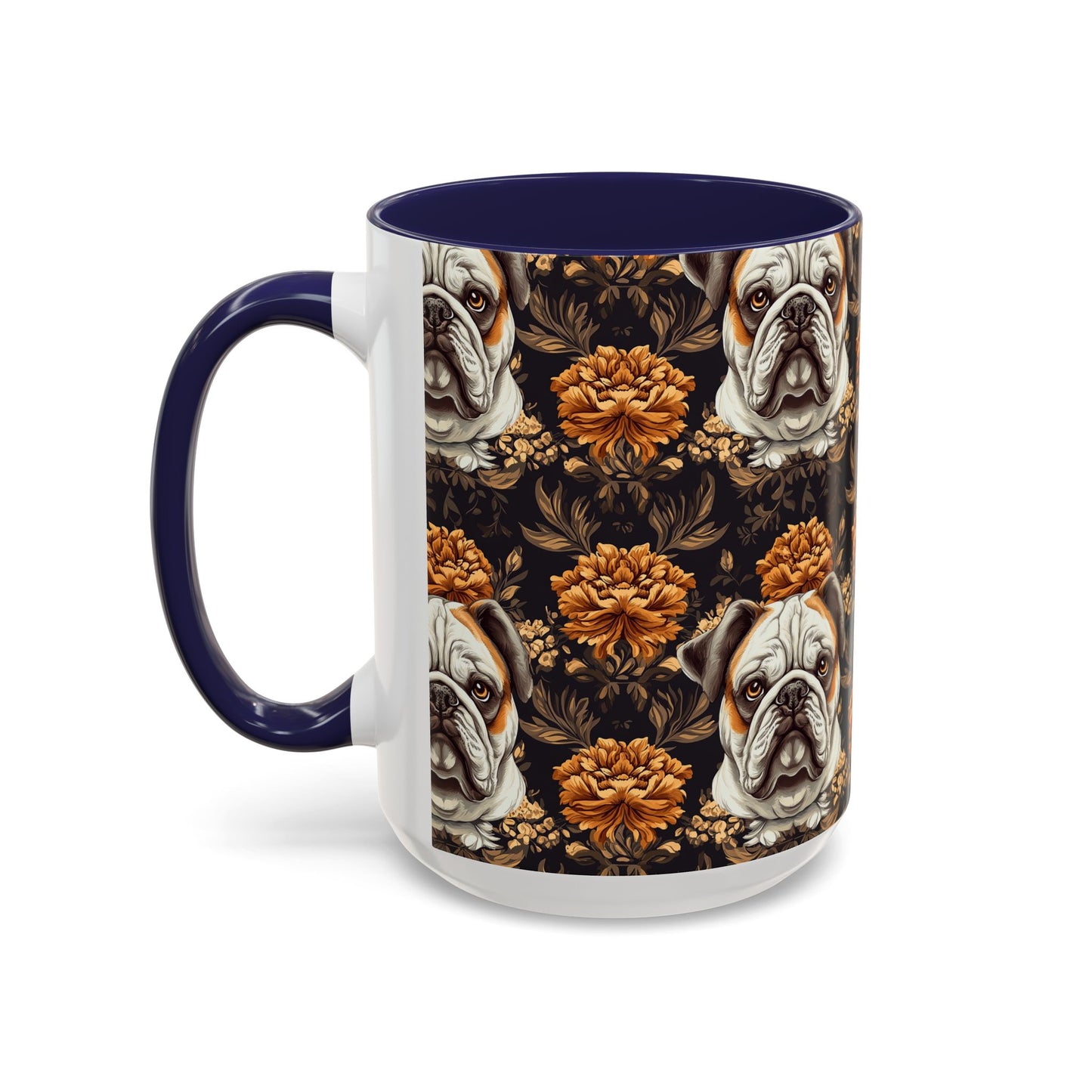 Bloomingly Bulldogistic Bouquet Accent Coffee Mug