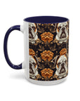 Bloomingly Bulldogistic Bouquet Accent Coffee Mug