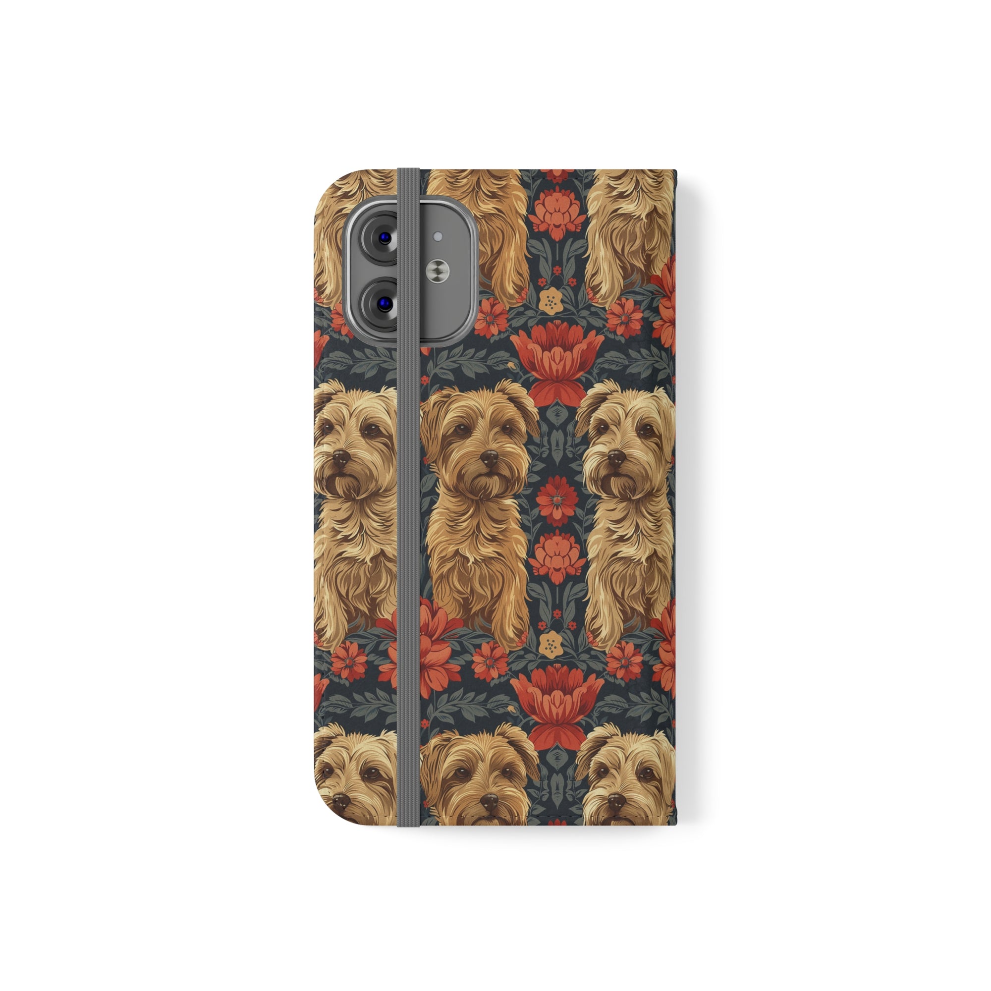 Yorkie Charm Twins Flip Cases