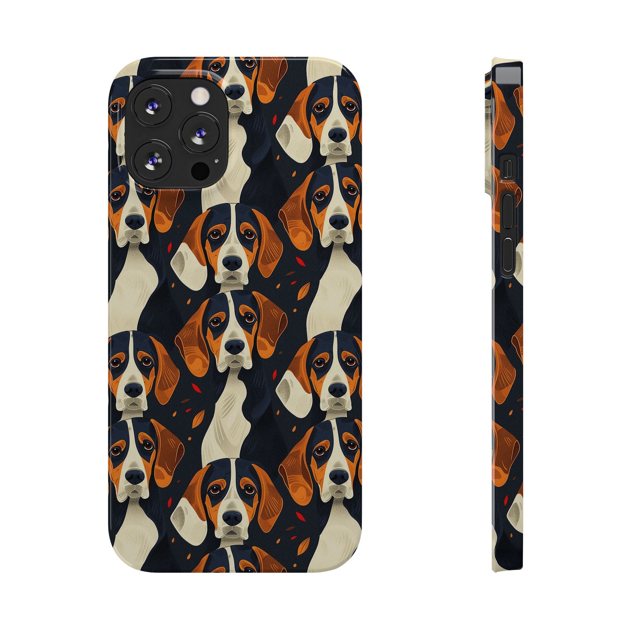 Beagle Glimmer Gaze Glamour Slim Phone Cases