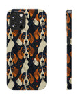 Beagle Glimmer Gaze Glamour Slim Phone Cases