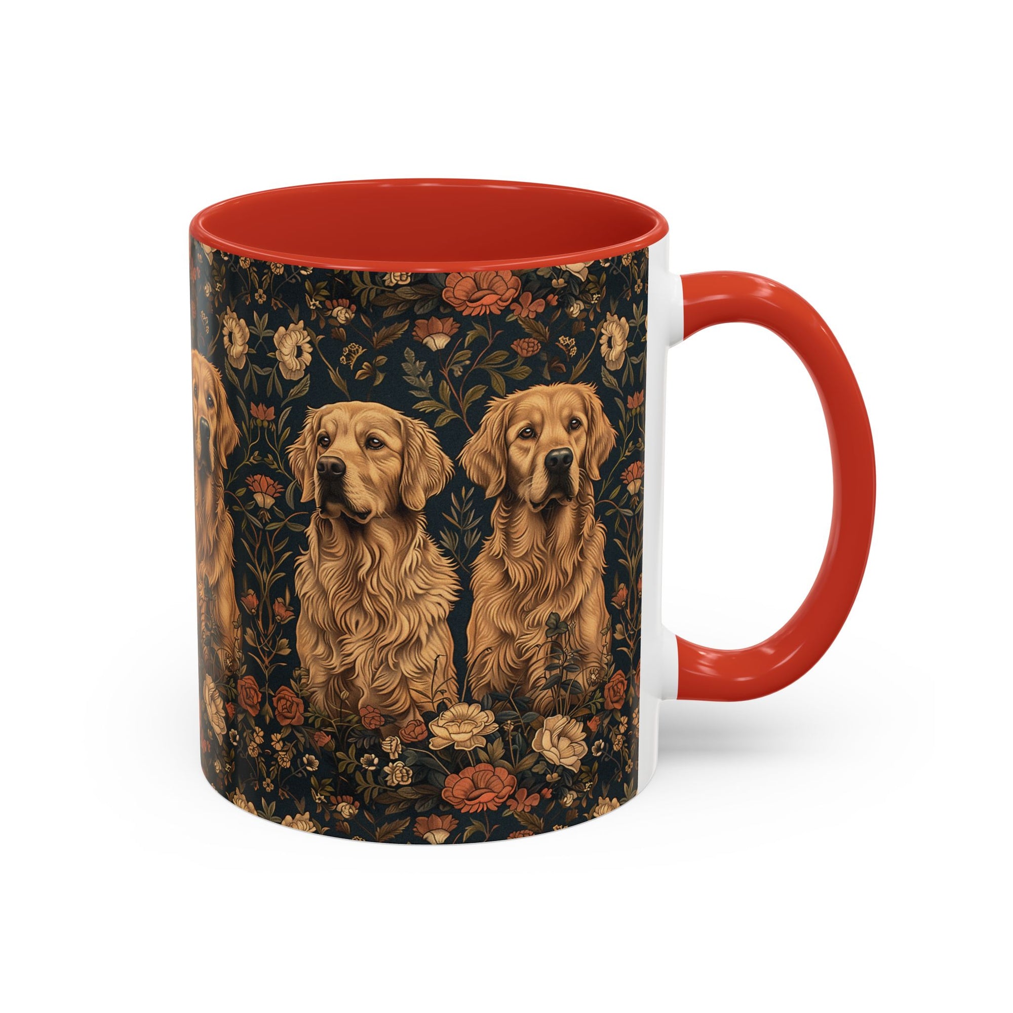 Fanciful Golden Paradise Blossom Accent Coffee Mug