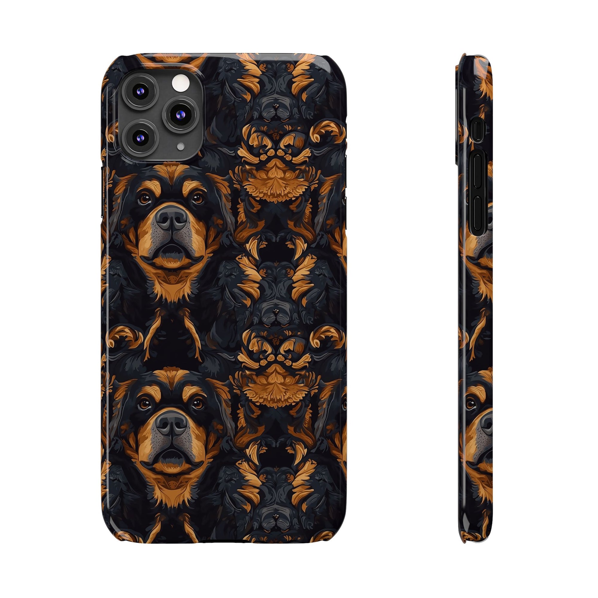 Modern Rottweiler Royalty Slim Phone Cases