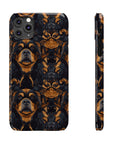 Modern Rottweiler Royalty Slim Phone Cases