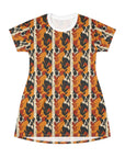 Chic Frenchie Charm T-Shirt Dress