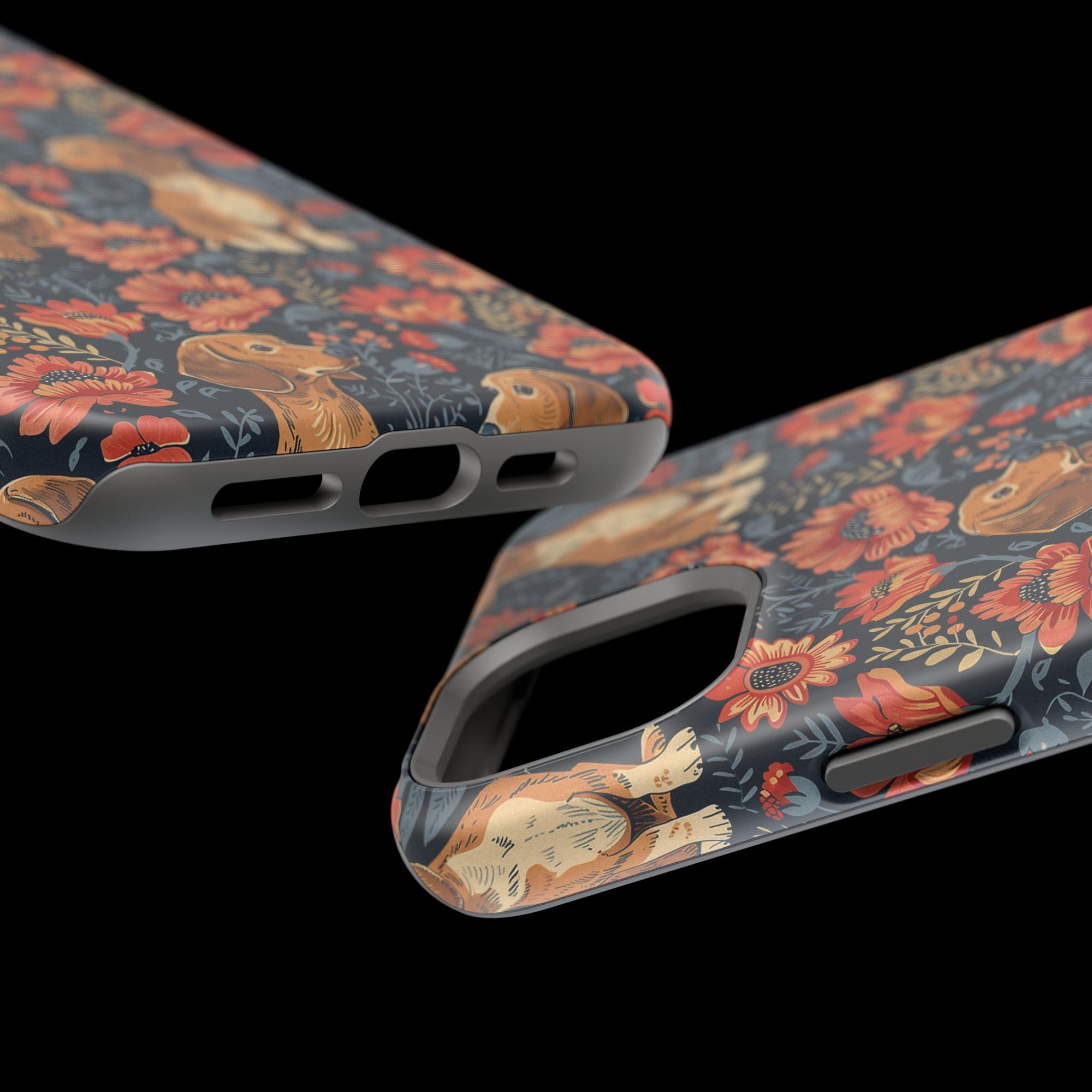 Floral Pawsome Dachsund Delight Magnetic Tough Cases