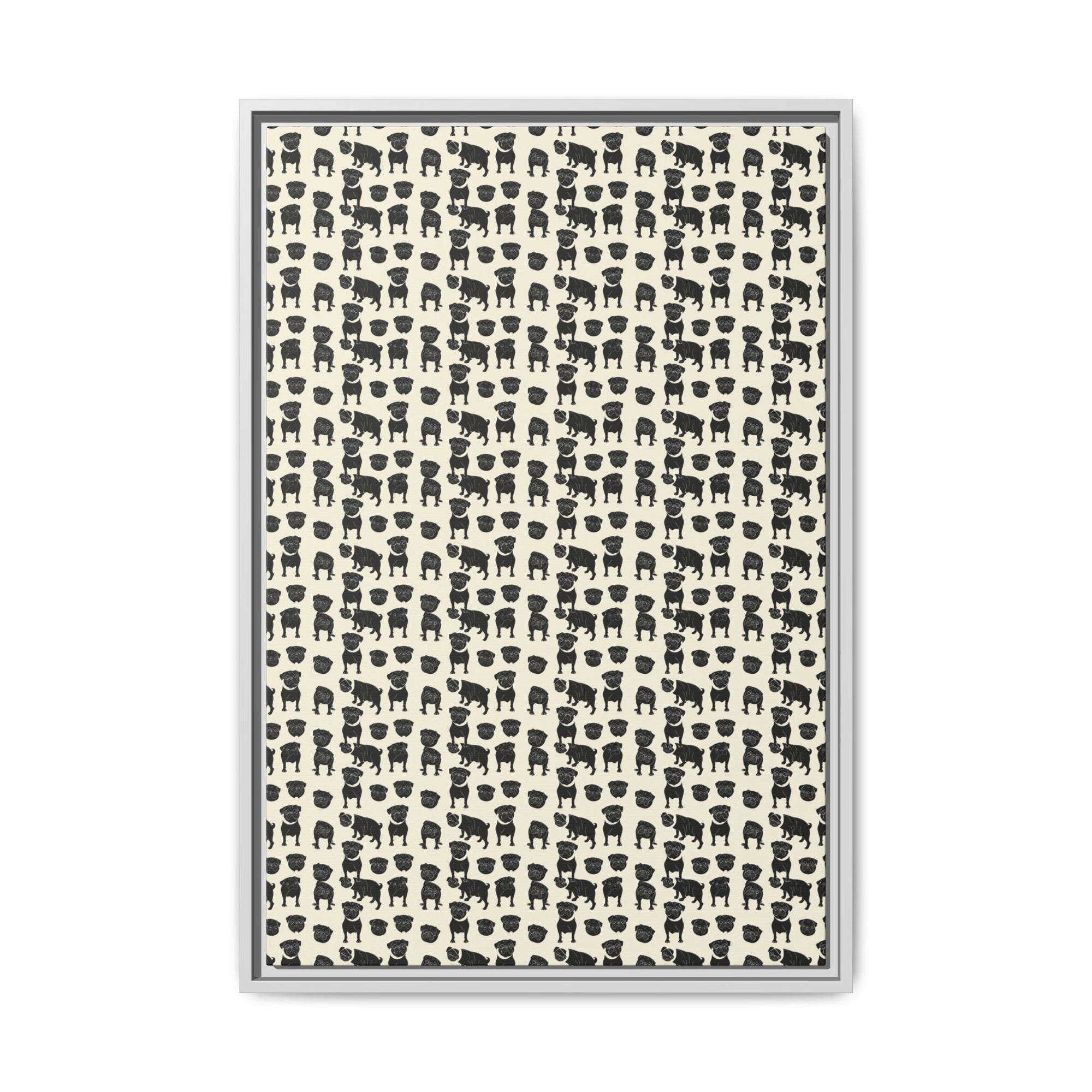 Puggie Pout Perfection Matte Canvas, Framed