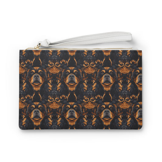 Modern Rottweiler Royalty Clutch Bag