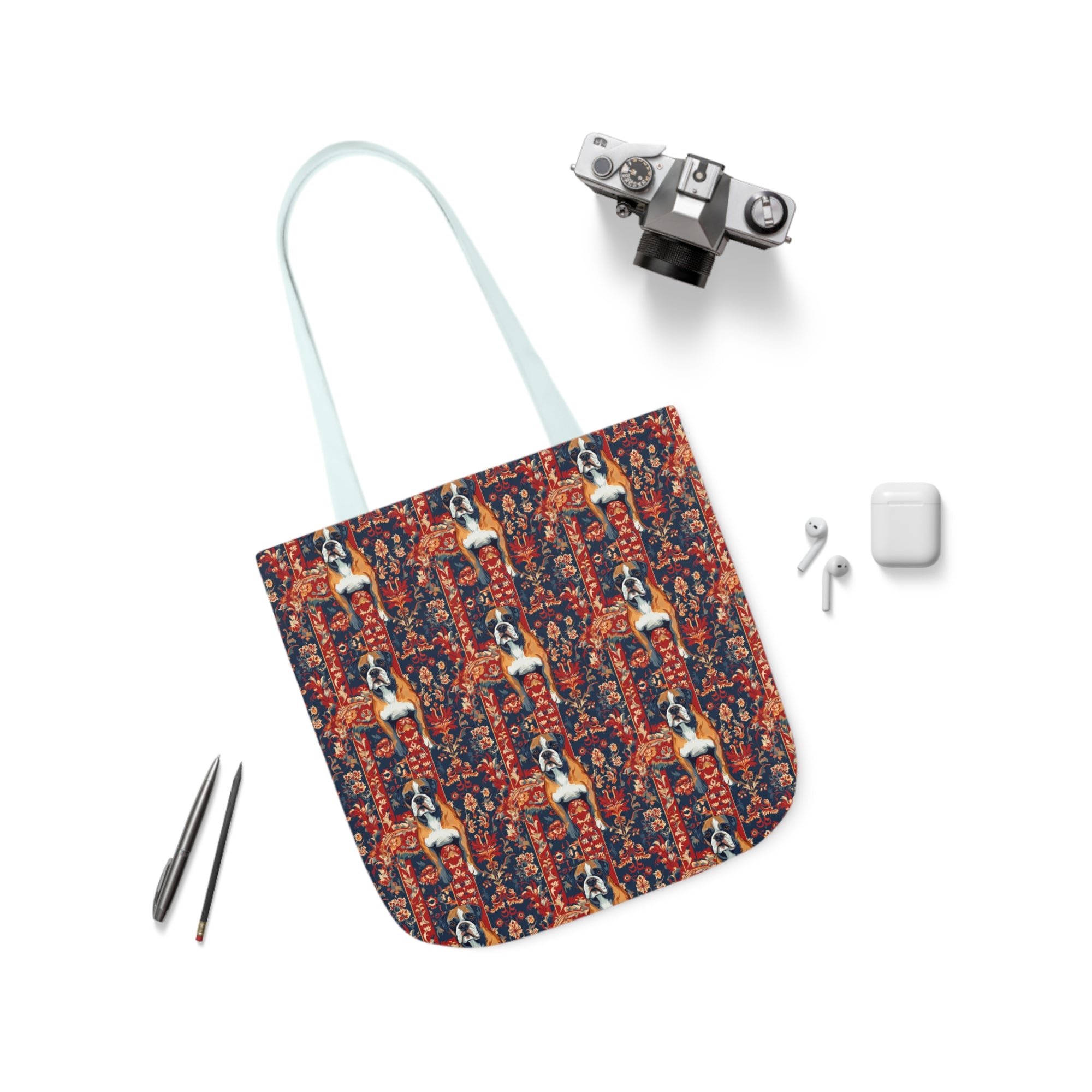 Boxer Blossom Tapestry Delight Canvas Tote Bag