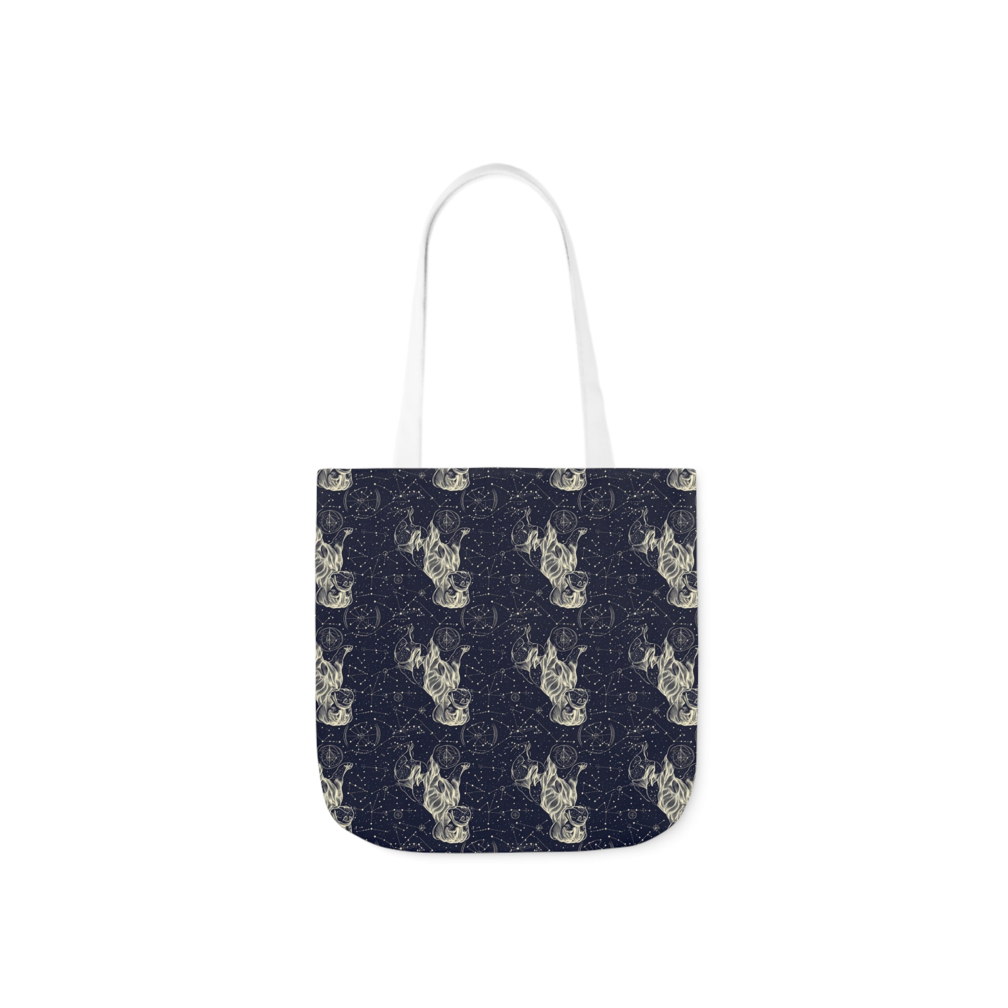 Celestial Boxer Bliss Canvas Tote Bag