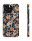 Blooming Bulldog Beauty Slim Phone Cases