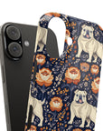 Bulldog Blossom Bonanza Slim Phone Cases