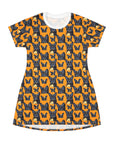 Frenchie Pawsitively Pawsome Peek-a-Boo Perfection T-Shirt Dress