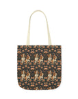 Beagle Blossom Bonanza Canvas Tote Bag