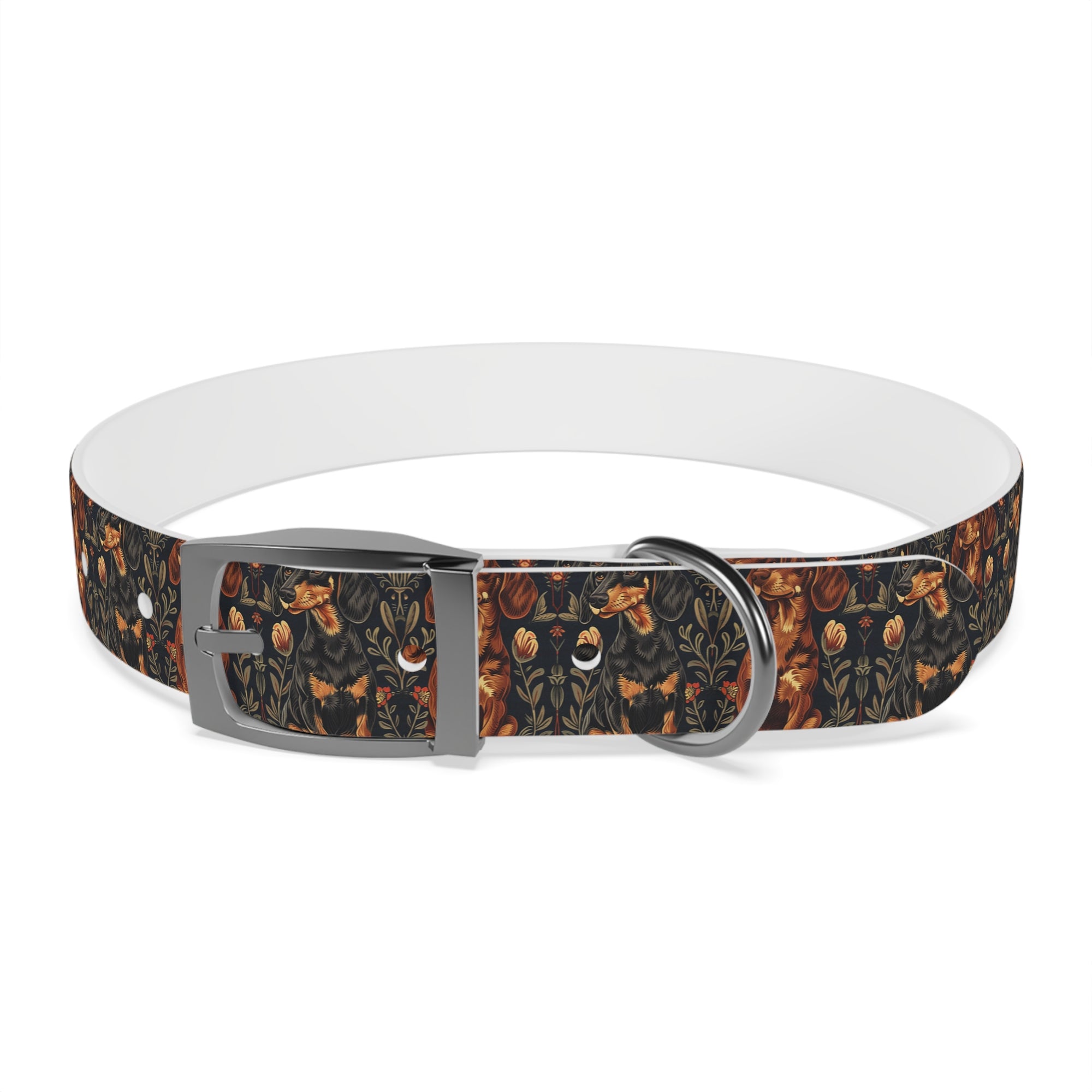 Dapper Dachshund Embroidery Elegance Dog Collar