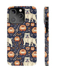 Bulldog Blossom Bonanza Slim Phone Cases