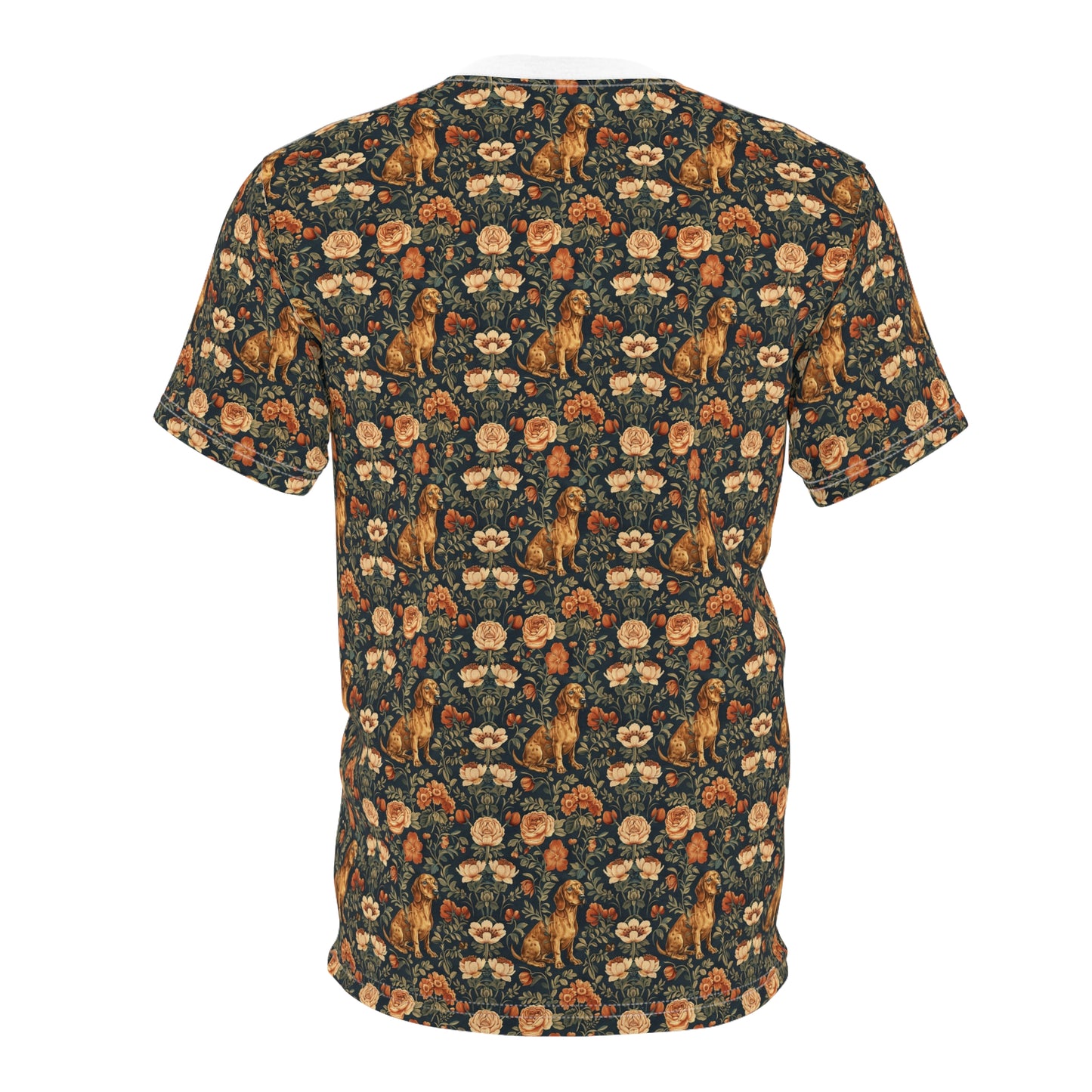 Dazzling Dachsund Blossoms & Foliage Unisex Tee