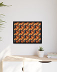 Rottweiler Chic Pawsitivity Matte Canvas, Framed