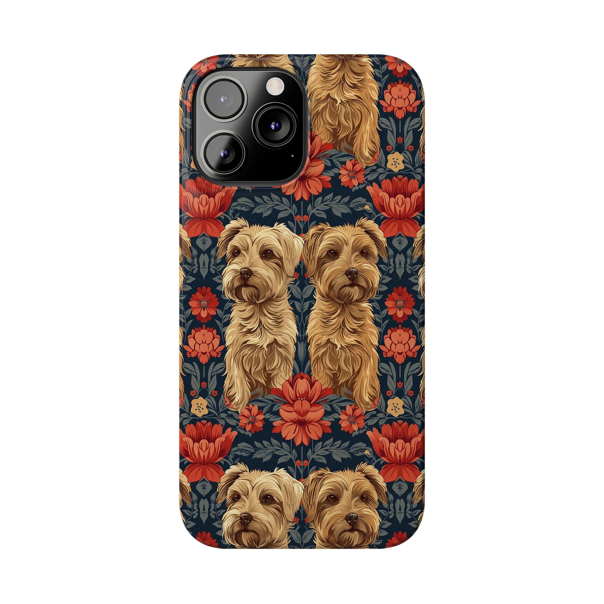 Yorkie Charm Twins Slim Phone Cases