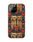 Yorkie Charm Twins Slim Phone Cases