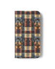 Pawsome Rottweiler Royalty Plaid Flip Cases