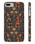 Dapper Dachshund Embroidery Elegance Slim Phone Cases