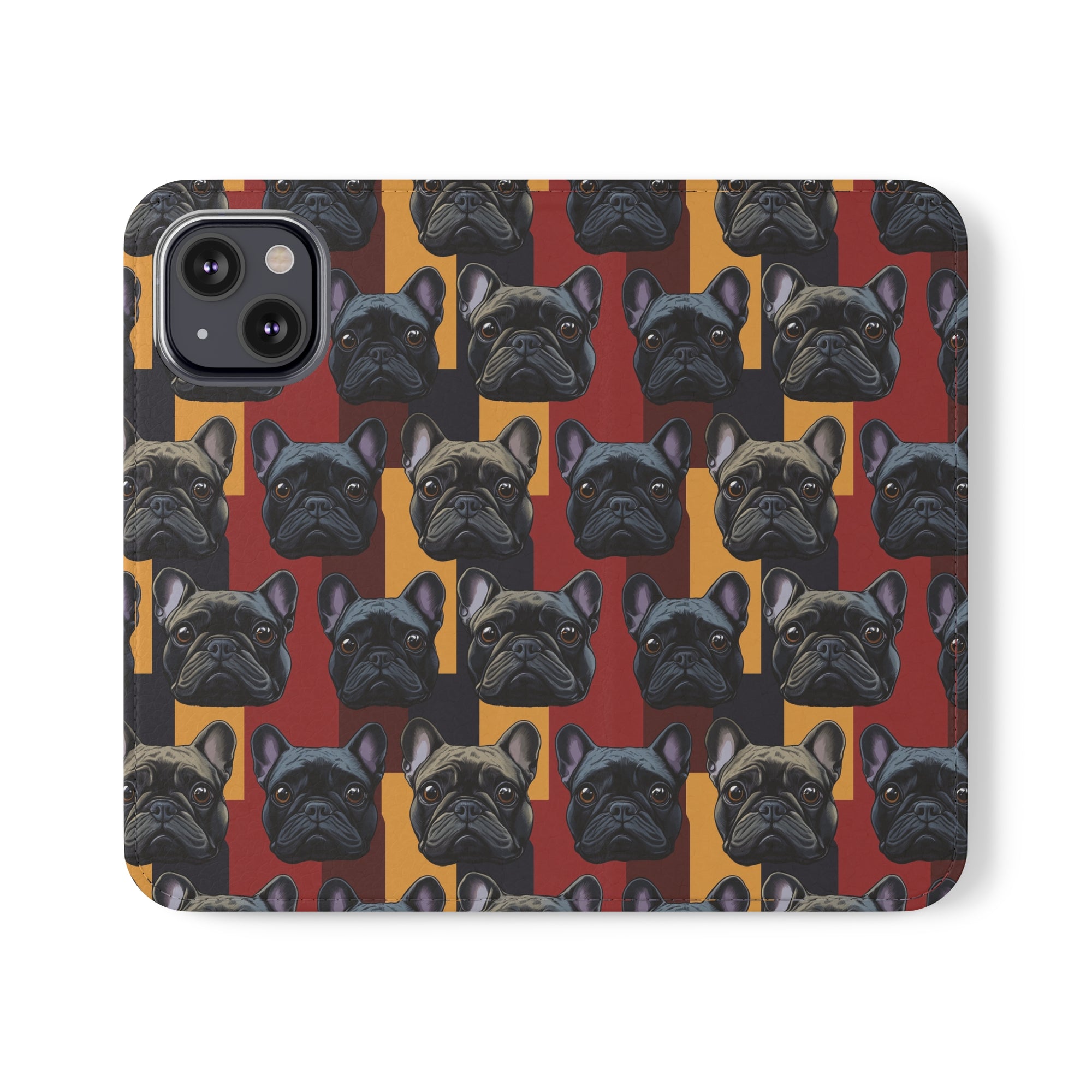 Chic Canine Checkmate - Frenchie Edition Flip Cases