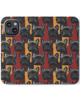 Chic Canine Checkmate - Frenchie Edition Flip Cases