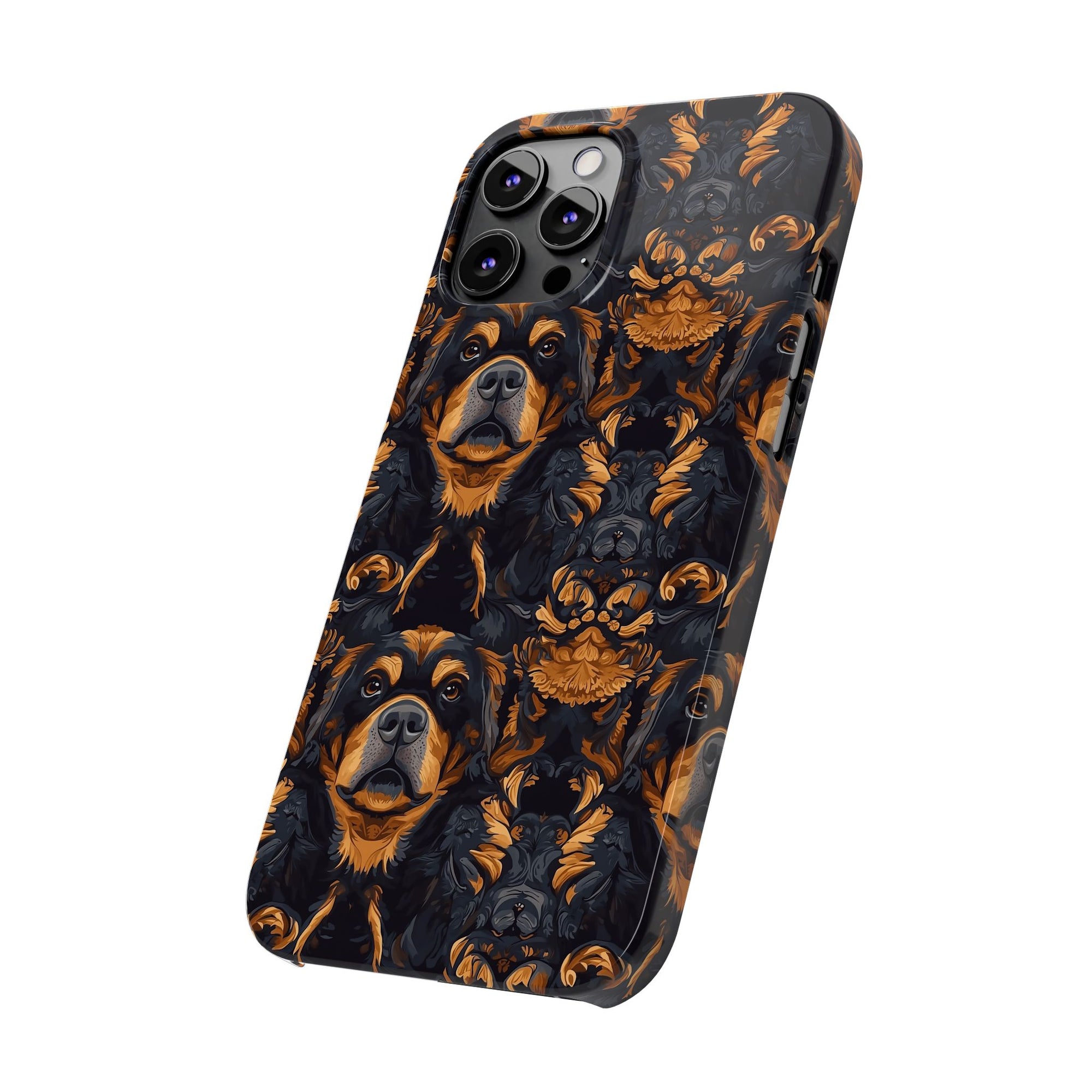 Modern Rottweiler Royalty Slim Phone Cases