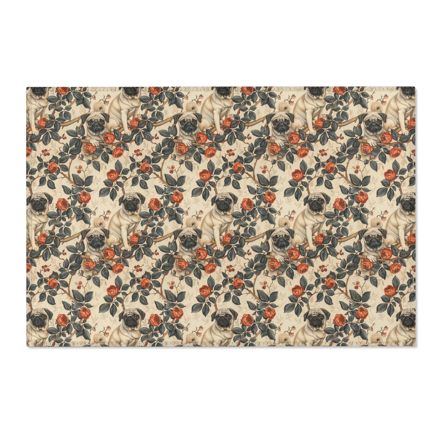 The Pug Elysium - Creamy Luxury Area Rug