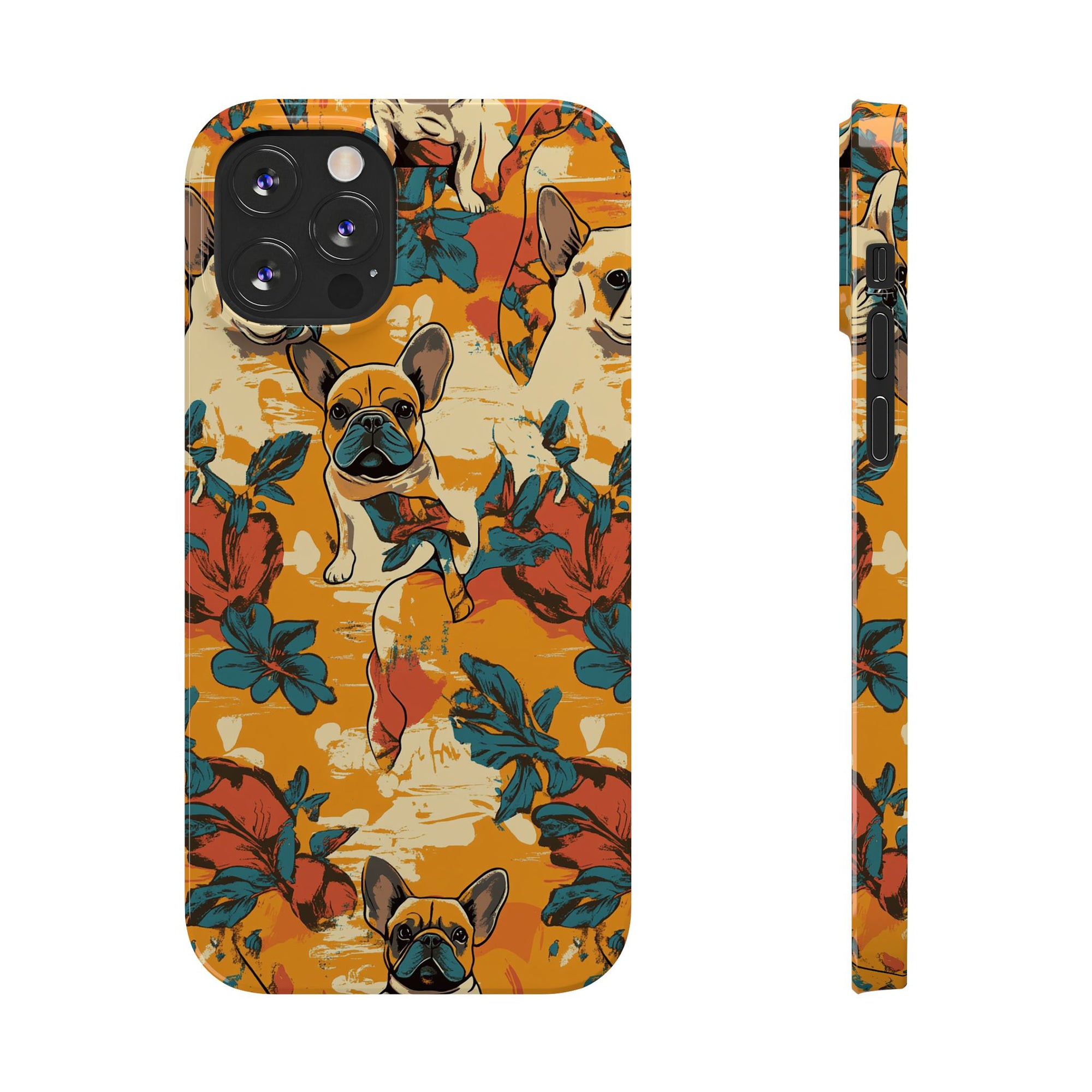 Frenchie Glow-Up Galore Slim Phone Cases