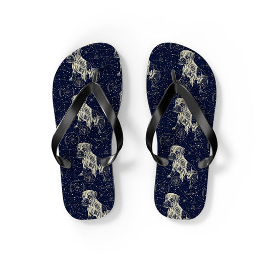 Celestial Boxer Bliss Flip Flops