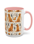 Golden Glamour Paws - Luxe Licks for Regal Retrievers Accent Coffee Mug