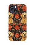 Golden Pawsatronic Tapestry Slim Phone Cases