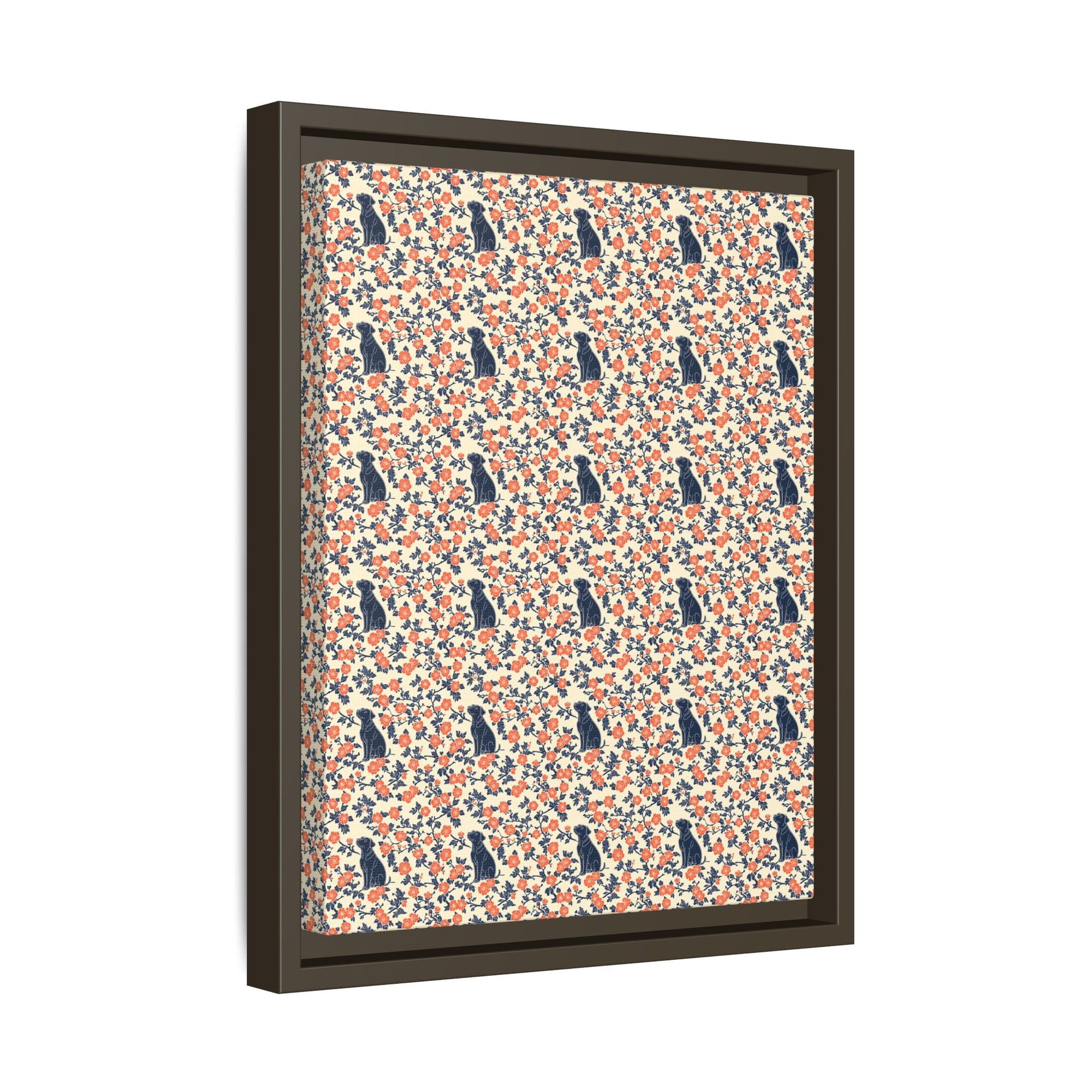 Bloomiful Lab Bouquet Matte Canvas, Framed