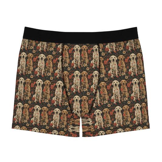 Blossoming Labradors Bouquet Men's Boxer Briefs