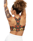 Golden Pawsatronic Tapestry Seamless Sports Bra