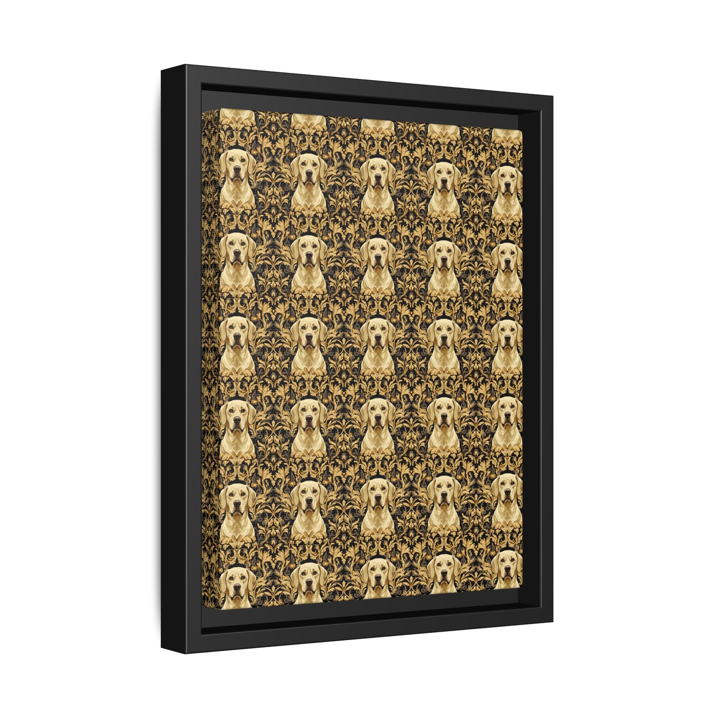 Royal Pawsitivity Labs Matte Canvas, Framed