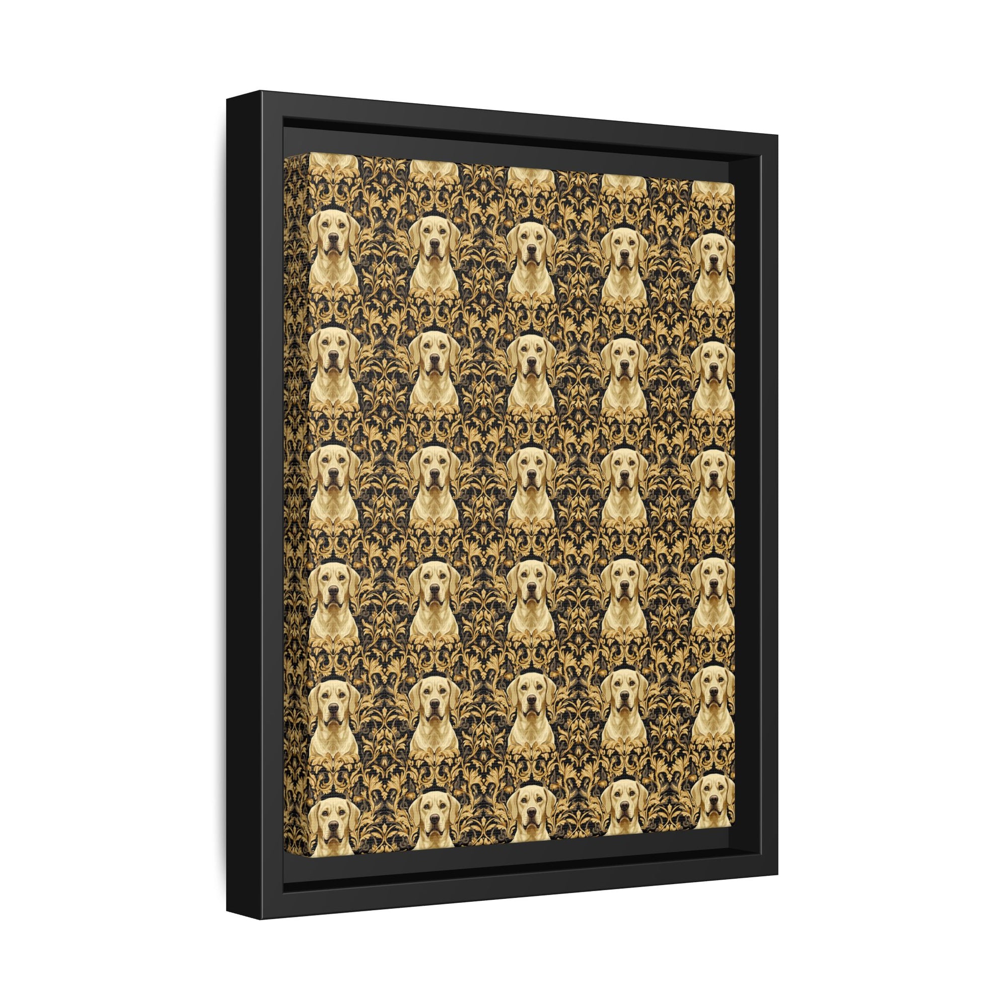 Royal Pawsitivity Labs Matte Canvas, Framed