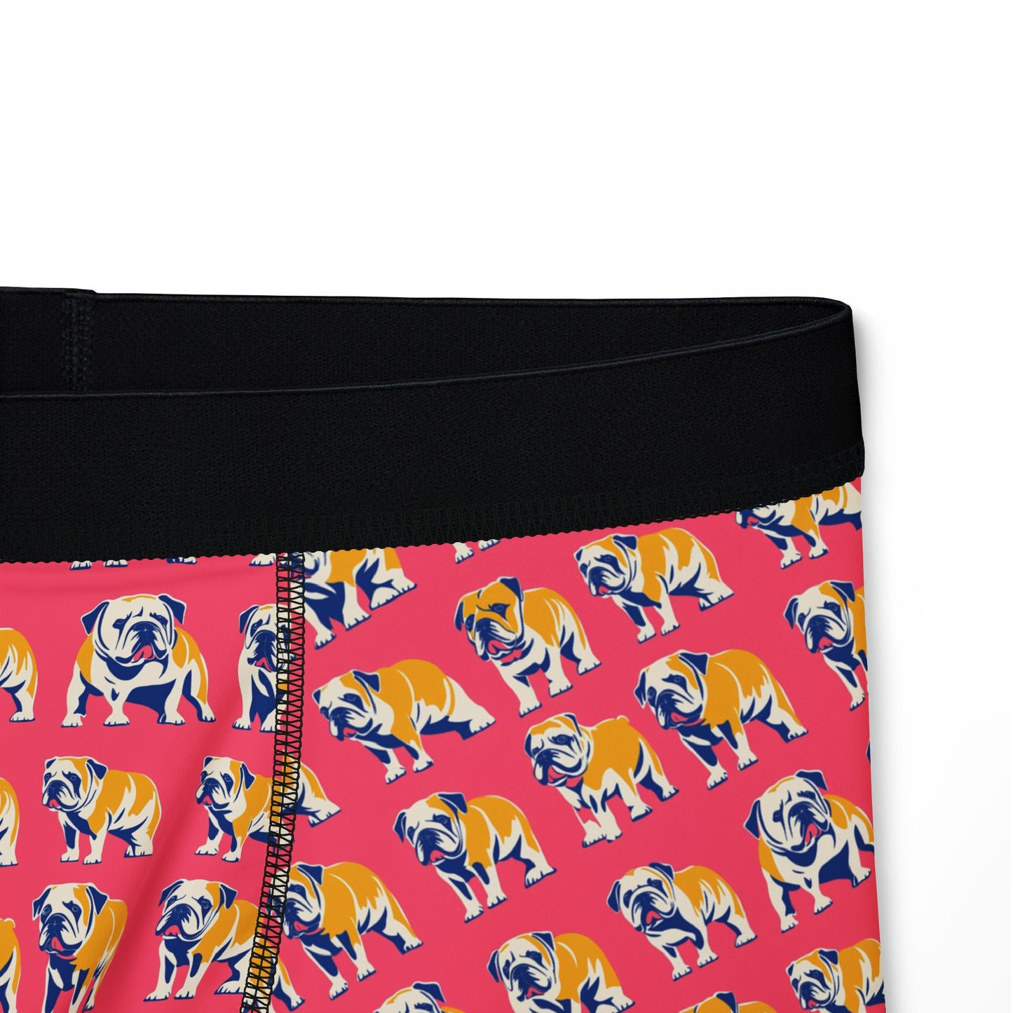 Bubblegum Glamour Bulldog Bouquet Men's Boxers