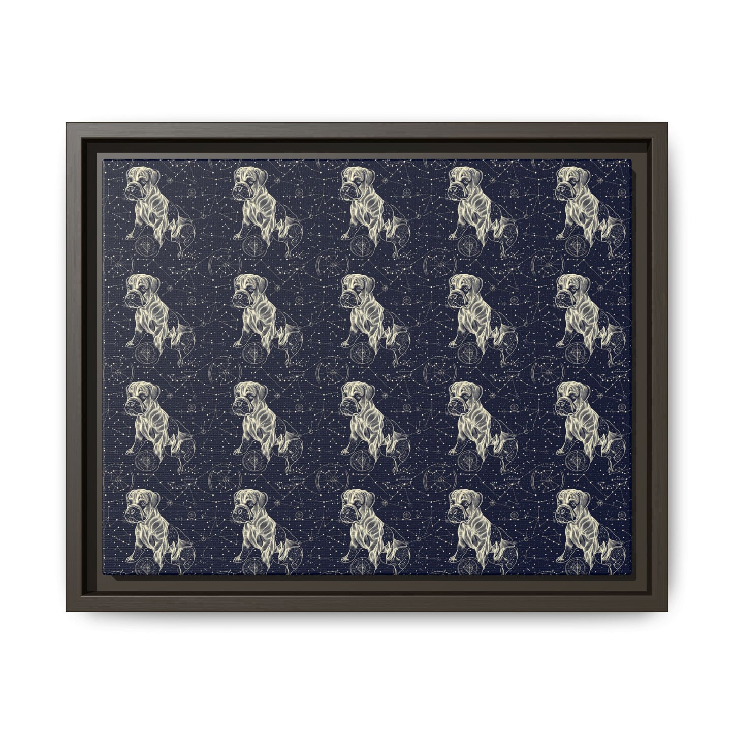 Celestial Boxer Bliss Matte Canvas, Framed