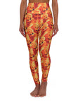 Golden Glamour Paws High Waisted Yoga Leggings