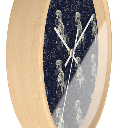 Celestial Boxer Bliss Wall Clock