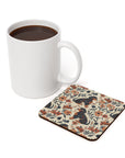 Blossoming Dachshunds Delight Cork Back Coaster