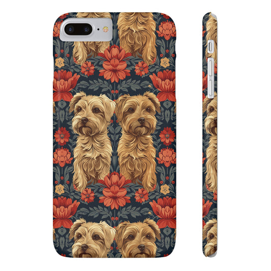 Yorkie Charm Twins Slim Phone Cases